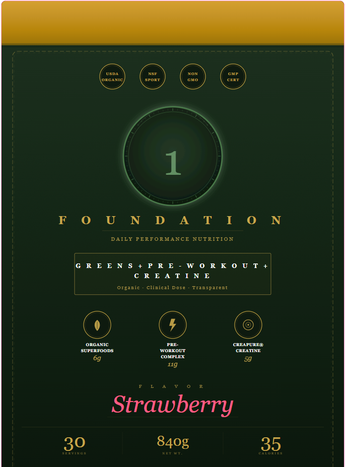 Foundation 1 supplement pouch
